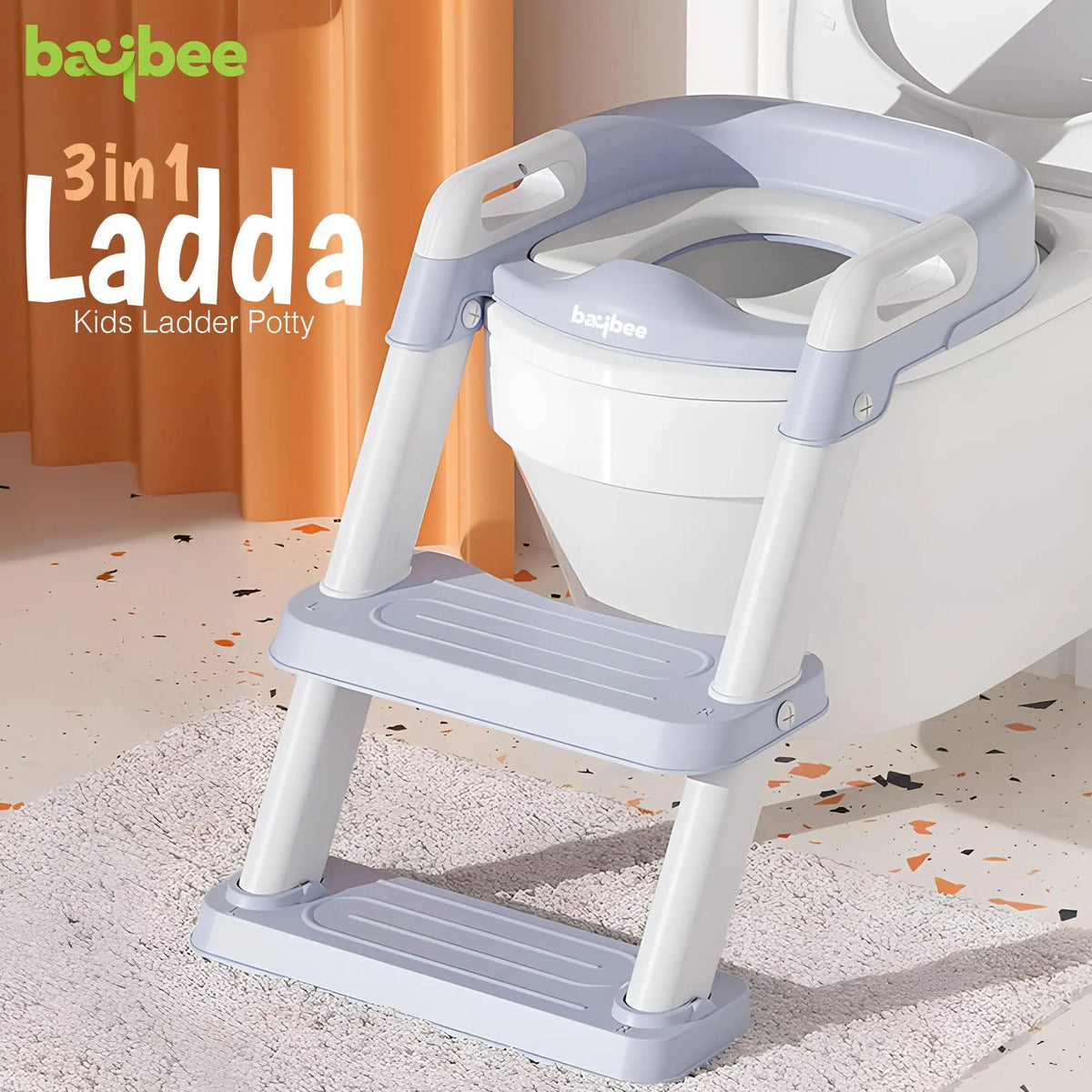 Baybee Ladda Western Toilet Potty Seat For Kids, Ladder & Cushion Seat, Kids Toilet Seat BAYBEE