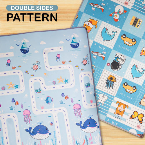 Baybee Crawling Foldable Kids Play Mat for Babies Size 180x150CM -  Assorted Themes BAYBEE