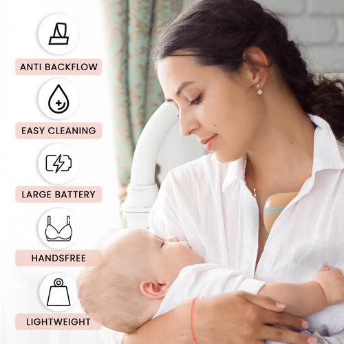 Baybee Wearable Electric Breast Pump for Feeding Mothers, Automatic Breast Feeding Pump Electrical with Led Screen BAYBEE