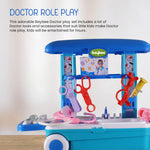 Baybee Doc-in-a-Box 3 in 1 Portable Pretend Play Doctor Set BAYBEE