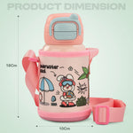 Baybee 2 in 1 Hydro Sipper Bottle for Kids Non-Toxic Water Bottle 500 ml BAYBEE