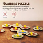 Baybee Number Count Puzzle Board Pre-School Early Learning Toys with Knob