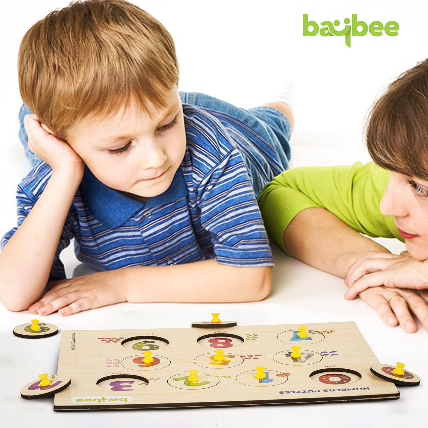 Baybee Number Count Puzzle Board Pre-School Early Learning Toys with Knob