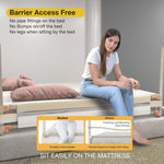 BAYBEE Baby Bed Rail Guard for Baby Toddlers Safety, Portable Kids Bed Rail Safeguard Fence with 28 Adjustable Height - 180 x 80 cm