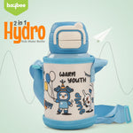 Baybee 2 in 1 Hydro Sipper Bottle for Kids Non-Toxic Water Bottle 500 ml BAYBEE