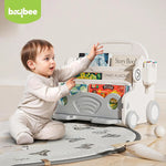 Baybee 3 in 1 Baby Push Walker for Kids, Bookshelf for Kids Room, 3-Tier Toy Book Storage Rack BAYBEE