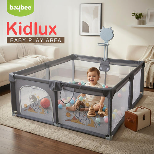 Baybee Kids Playpen for Babies with Basket Ball Hoop (180 x 150 CM)