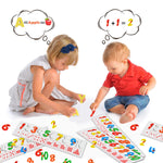Baybee wooden number Puzzle with 1-10 Count match and colour learning educational board for kids