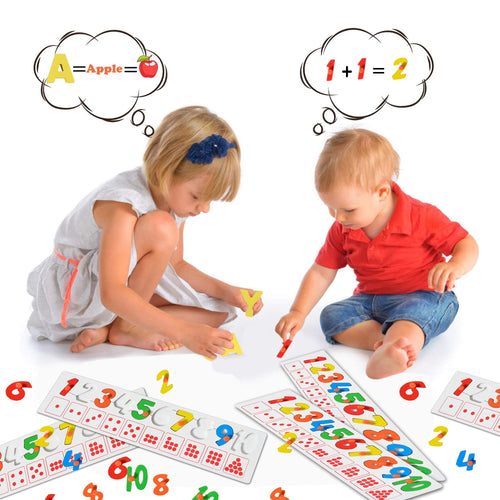 Baybee wooden number Puzzle with 1-10 Count match and colour learning educational board for kids BAYBEE