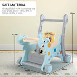 Baybee 3 in 1 Puppy Baby Rocking Chair for Kids | Baby Rocker Rider Toy for Kids with Food Tray, Seat Belt & Backrest BAYBEE