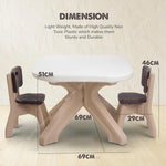 BAYBEE Deskzy Kids Study Table for Students with 2 Chair Set, Foldable Desk & Chair Set for Kids BAYBEE