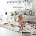 Baybee Wild Animal Theme Baby Double Sided Play Mat Foldable Crawling Mat Size W 180cm X H 150 cm - ( Assorted Themes) BAYBEE