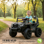Baybee Terrago Battery Operated Jeep for Kids, Ride on Toy Baby Car with Light & Music BAYBEE