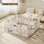 Baybee Kids Playpen for Babies Foldable Baby Play Area Indoor Setup with Basket Ball Hoop (12 Panels) Baybee India