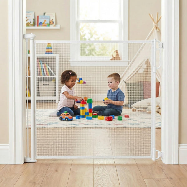 Baybee Retractable Baby Safety Gate for Kids 140 cm