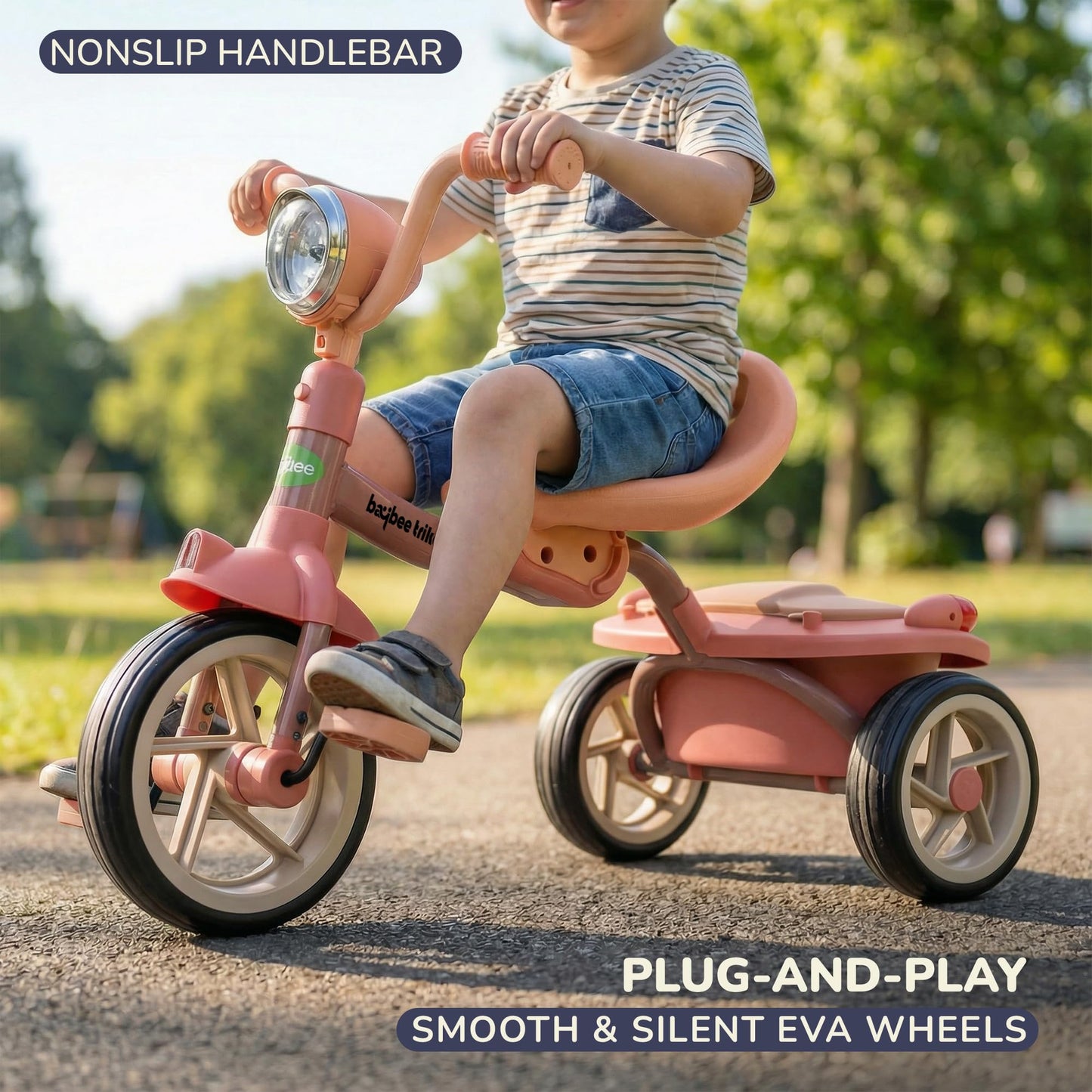 Baybee Flyer Baby Tricycle for Kids, Smart Plug & Play Kids Cycle BAYBEE