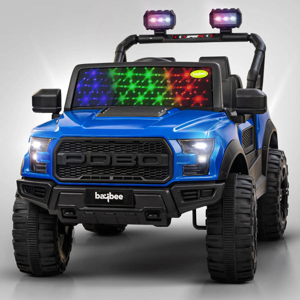 Baybee Bronco Battery Operated Jeep for Kids RGB Windshield Light & Music