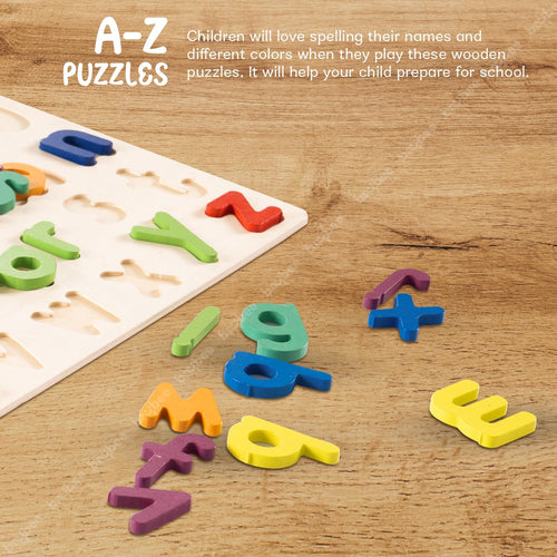 Small Case Alphabetical Wooden Puzzle Game Toys BAYBEE