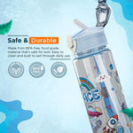 Baybee Galaxy Baby Sipper Water Bottle with Soft Silicone Straw and Strap (800ml) BAYBEE