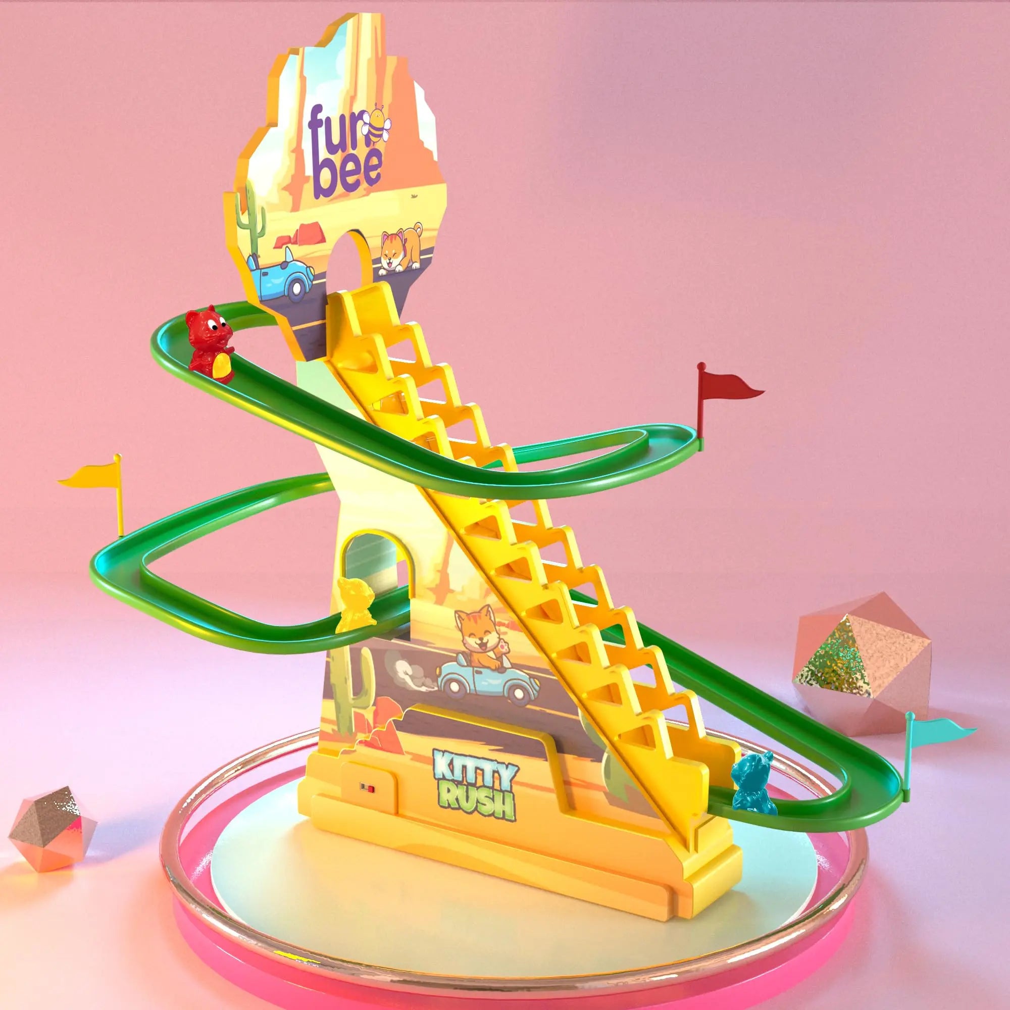 Baybee Funbee Kitty Rush Gliding & Slider Toy for Kids