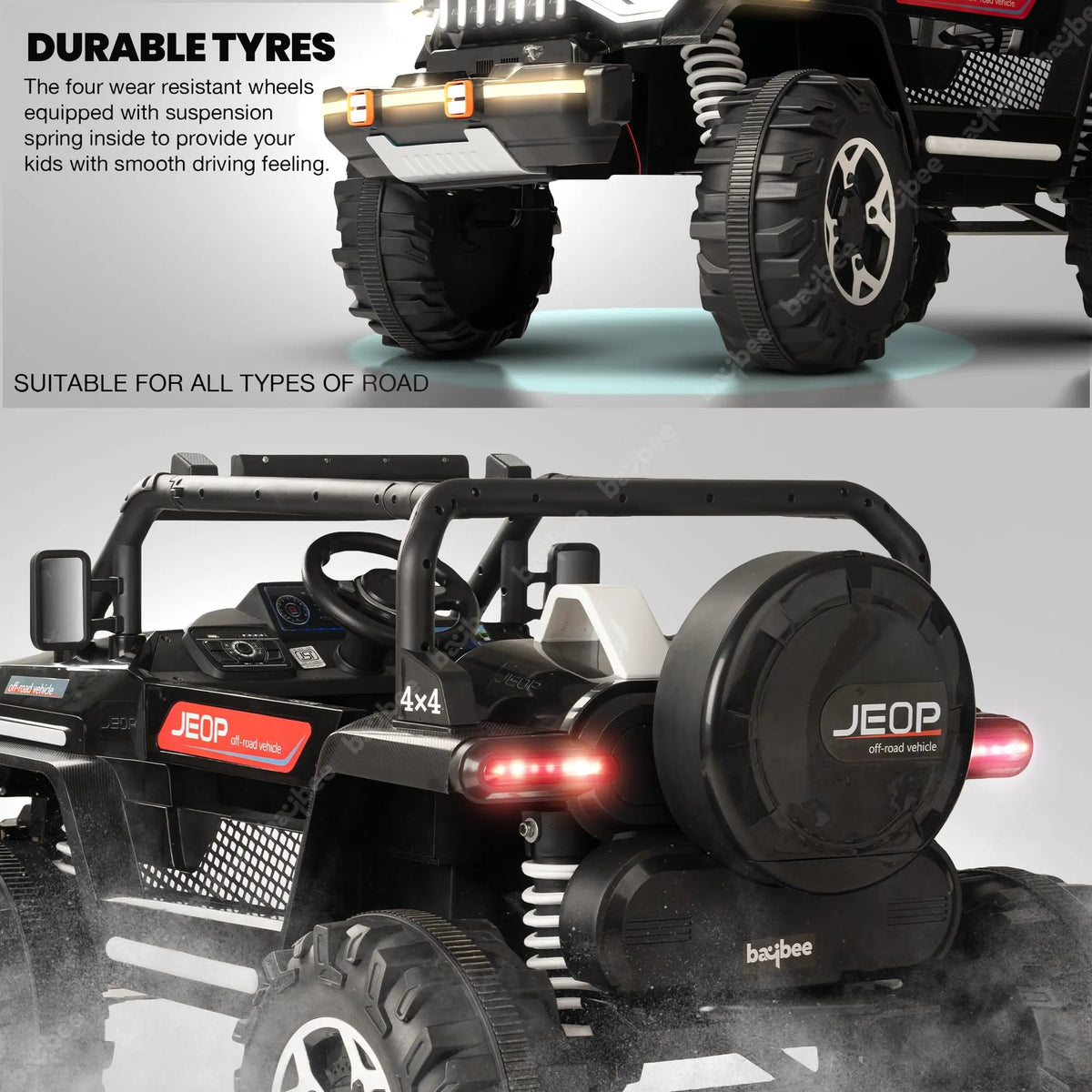 Electric Jeep Wrangler for Kids Durable Ride-On Jeeps for Little One ...