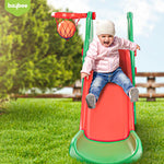 Baybee Garden Swing & Slider for Kids Plastic Baby Slide Cum Swing Combo with Baby Basket Ball Toy for Home/Indoor/Outdoor Play Toys BAYBEE