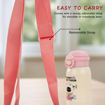 Baybee 2 in 1 PandaPlunge Baby Sipper Bottle with Straw for Kids Sipper Water Bottle (550ml) BAYBEE