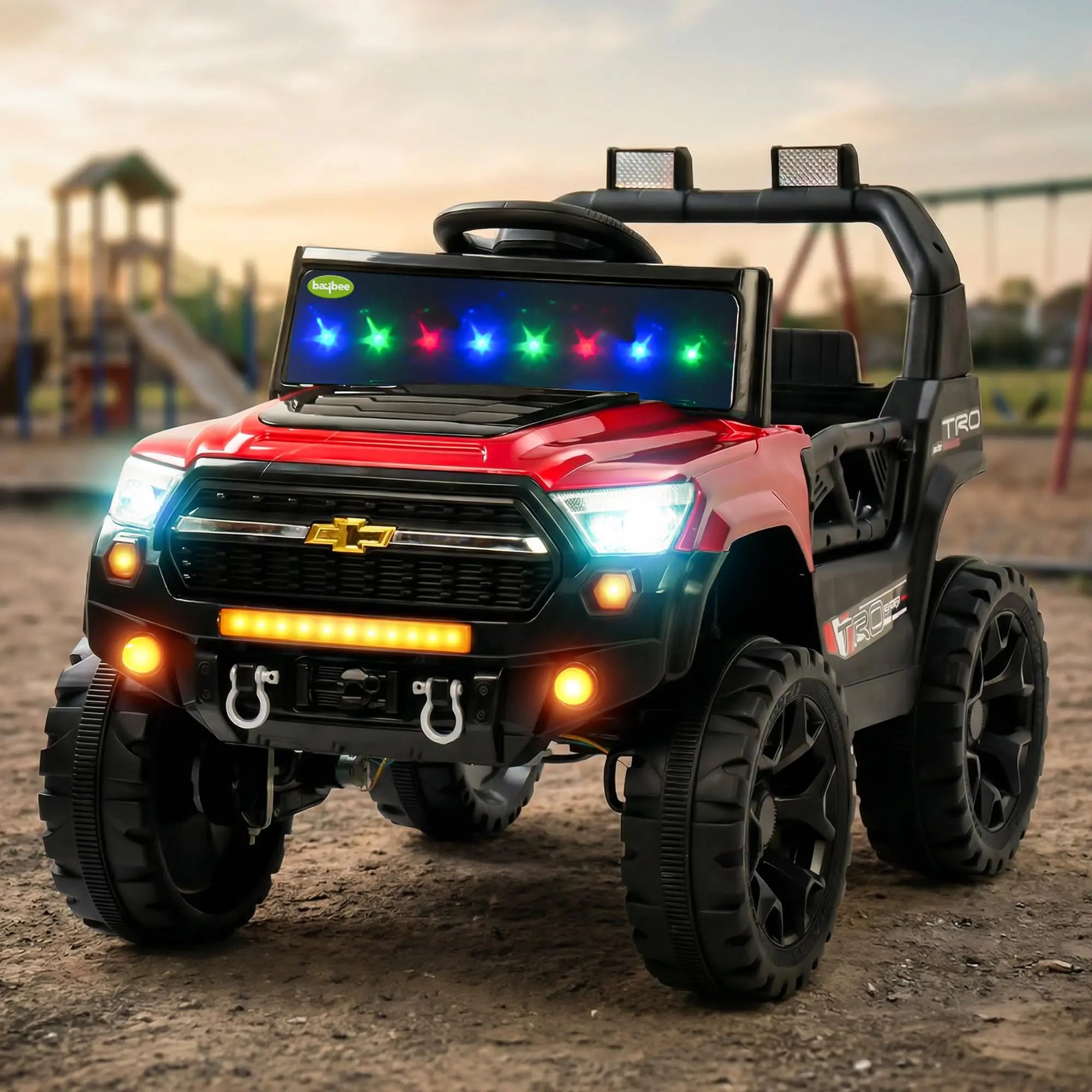 Baybee TerraX Battery Operated Jeep for Kids with Parental Control