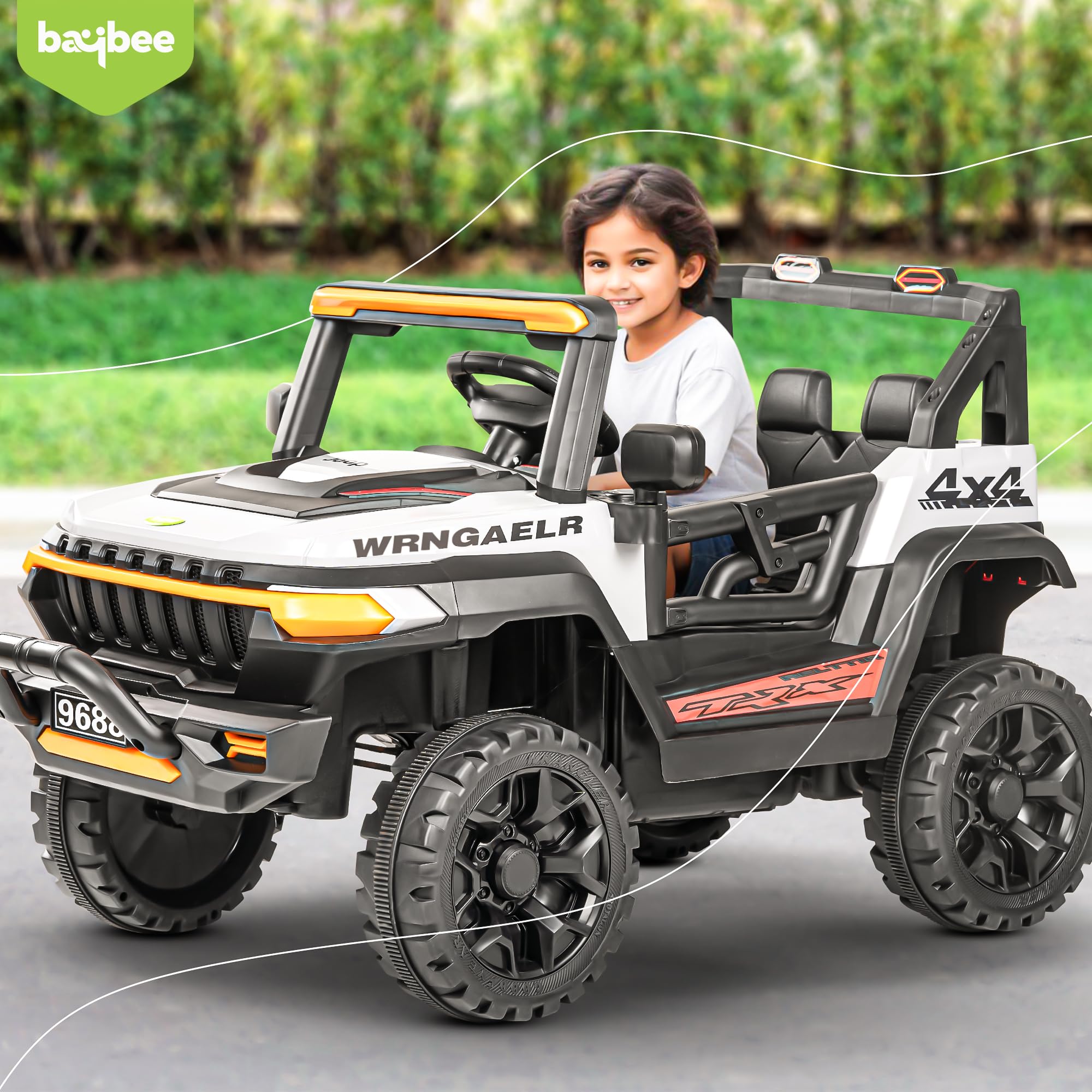 Baybee Wagon Battery Operated Ride on Electric Jeep Car for Kids | Ride on Baby Car with Music & USB, Electric Kids Baby Big Car