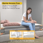 BAYBEE Baby Bed Rail Guard for Baby Toddlers Safety, Portable Kids Bed Rail Safeguard Fence with 28 Adjustable Height - 180 x 80 cm