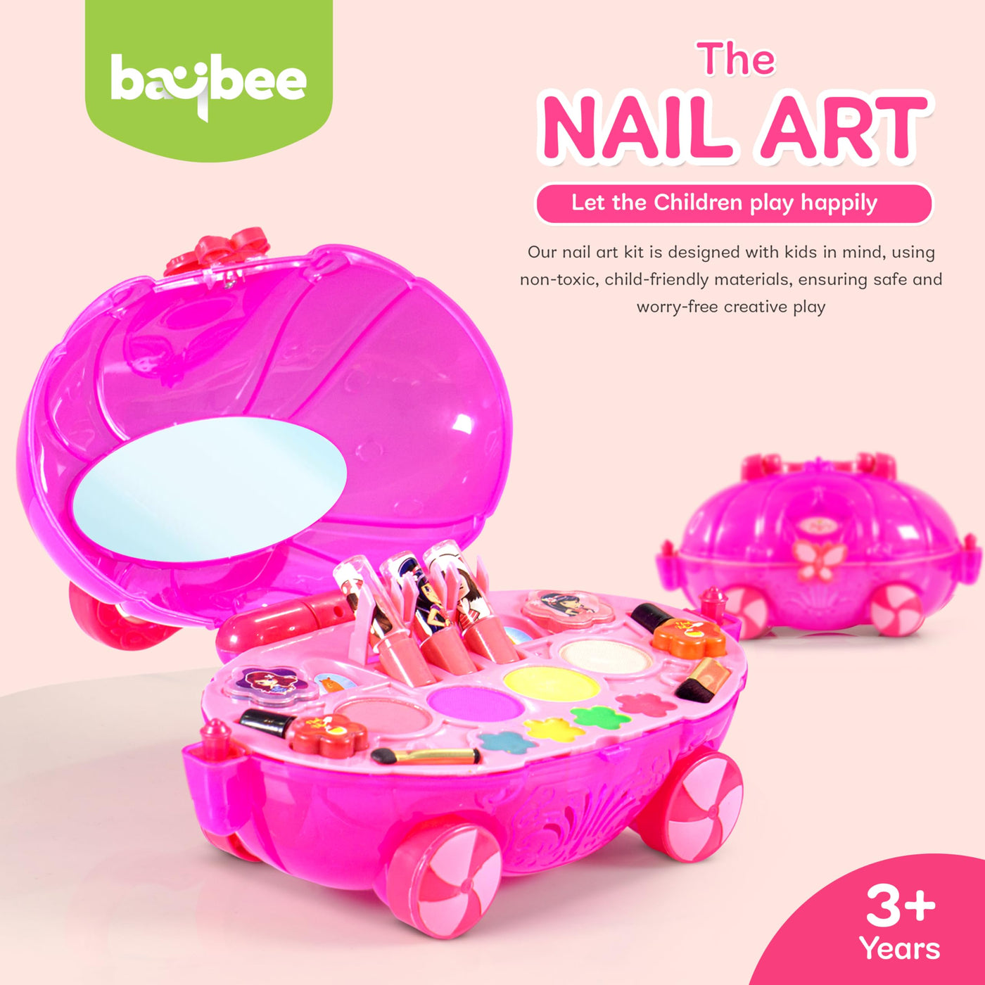 Buy Jellify Set of 3 Nail Art kit for Girls Birthday Gift for Girls Little  Girls, Kids Pretend Play (Random Cute Nail Designs)- Multicolor Online at  Best Prices in India - JioMart.