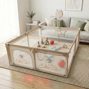 Baybee Kids Playpen for Babies with Basket Ball Hoop (180 x 150 CM)