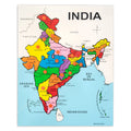 Baybee India 28 States Capitals Wooden Puzzle for Kids  with Knob Pegged Puzzle Toys Baybee India