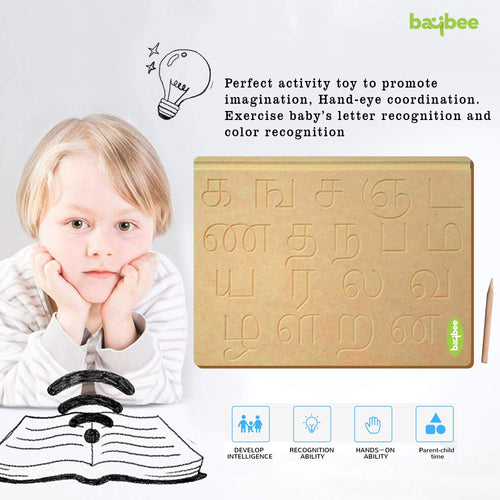 Baybee Wooden Tamil Consonants Learning Educational Board for Kids BAYBEE