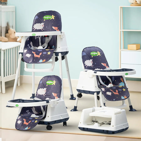 Baybee 4 in 1 Convertible High Chair for Kids Foldable Baby Feeding Chair Baybee India