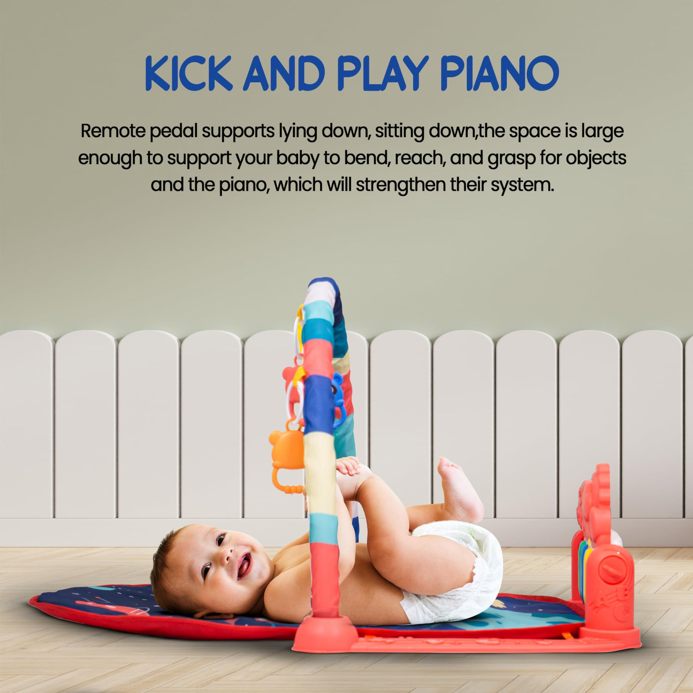 Play Piano Gym Baby Foot Piano Animal Adventures Piano Play Mat