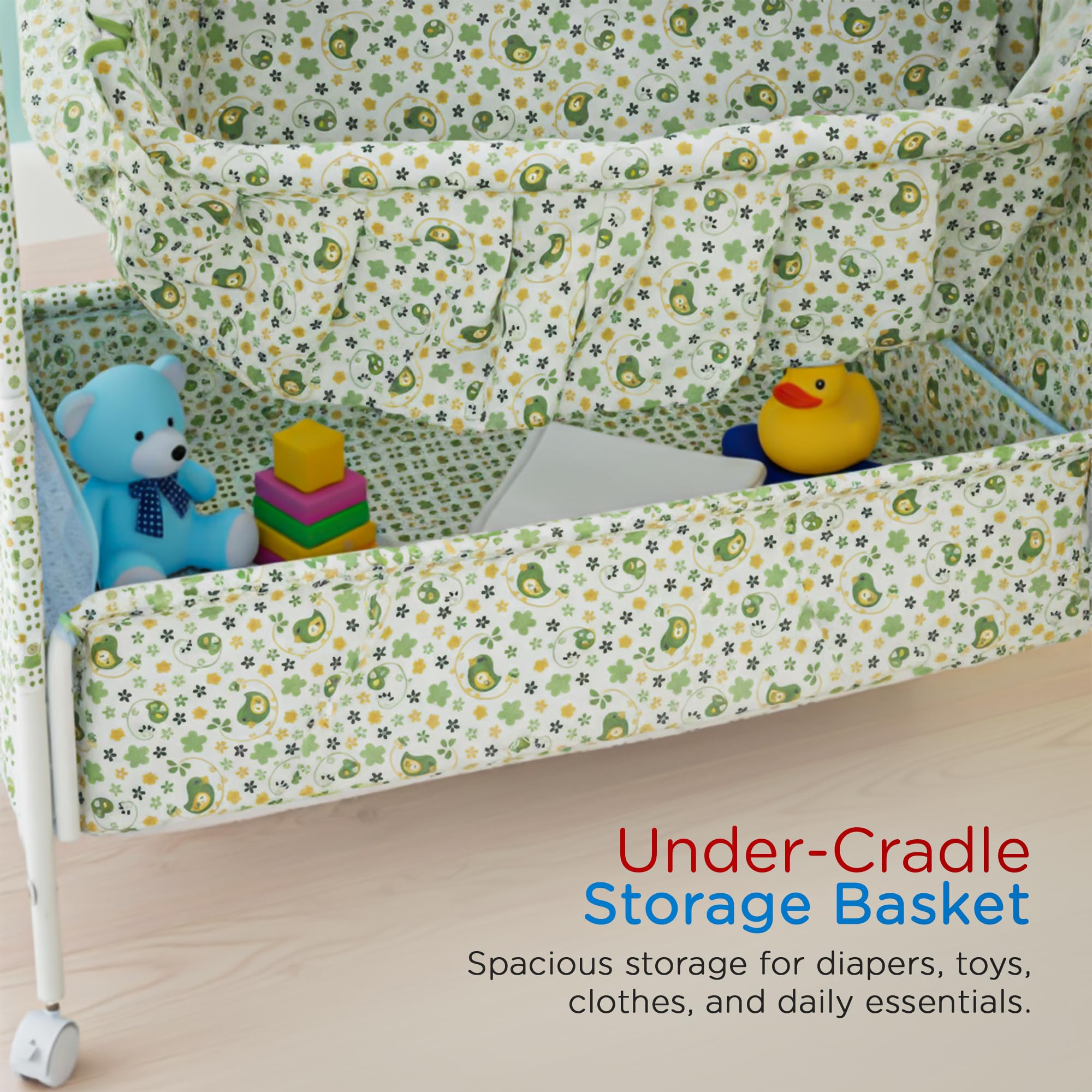 Baybee DOZY Baby Swing Cradle for Newborns with Mosquito Net Portable Infant Palna Jhula Baybee India