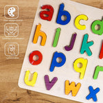Small Case Alphabetical Wooden Puzzle Game Toys