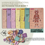 Baybee Wooden Human Body Parts Structure Jigsaw Puzzle Set for Kids Toys BAYBEE