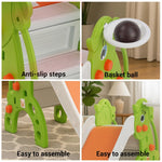 Baybee 3 in 1 Garden Baby Slides for Kids Outdoor Slides for Babies with Basketball Set (Tiny) Baybee India