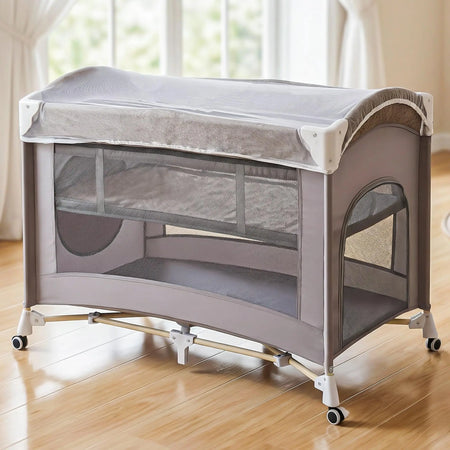 Baybee 3 IN 1 Baby Bedside Crib with Playpen for Babies Baybee India