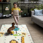 Travel Wonderer Theme Baby Double Sided Play Mat Foldable Crawling Mat Size W-180cm X H-120 cm -  Assorted Themes BAYBEE