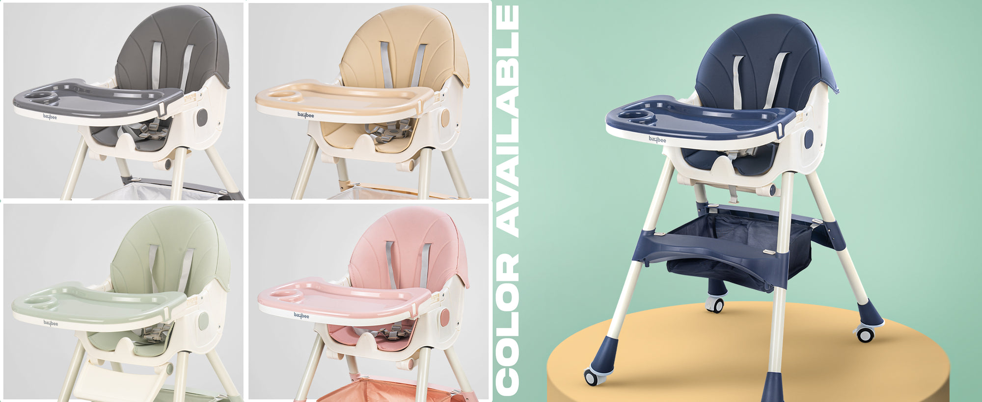 Baybee 4 in 1 Convertible High Chair for Kids — slide 2