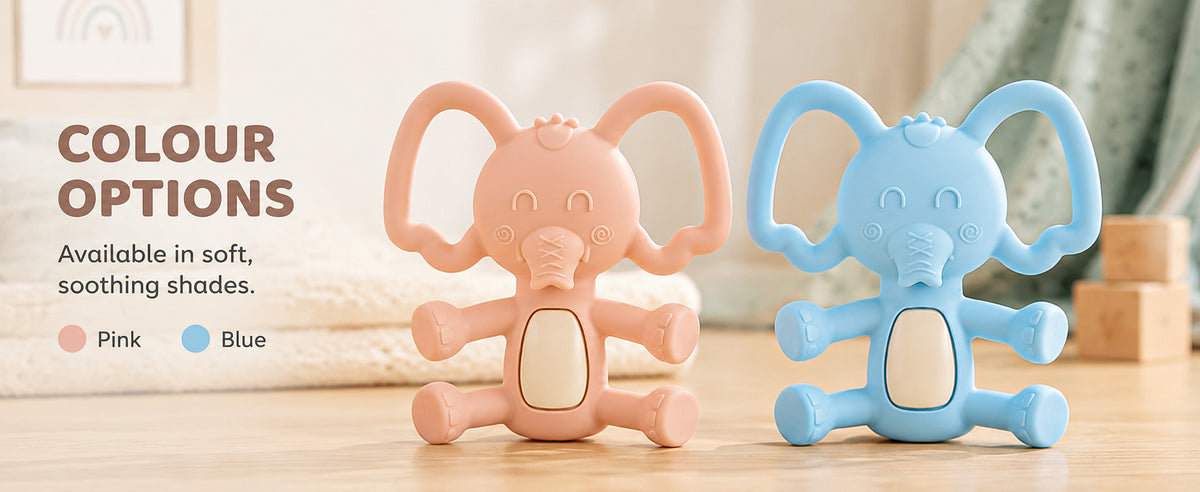 Baybee Elephant Silicone Teether for Baby, BPA Free 100% Food Grade Teether — slide 2