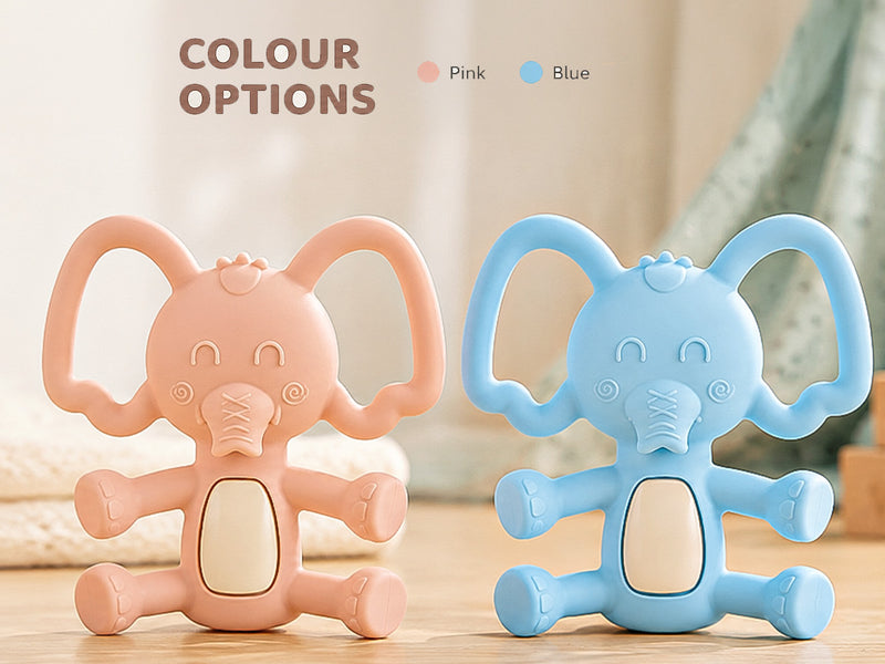 Baybee Elephant Silicone Teether for Baby, BPA Free 100% Food Grade Teether — slide 1