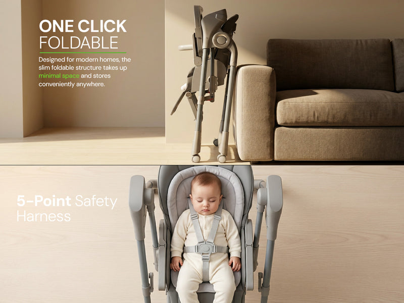 Baybee 3-in-1 Convertible High Chair for Baby — slide 2