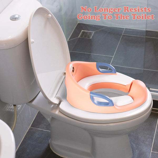 Baybee Prodigy Baby Potty Training Seat for Kids, Western Toilet Potty Ring with Soft cushion seat with Handle