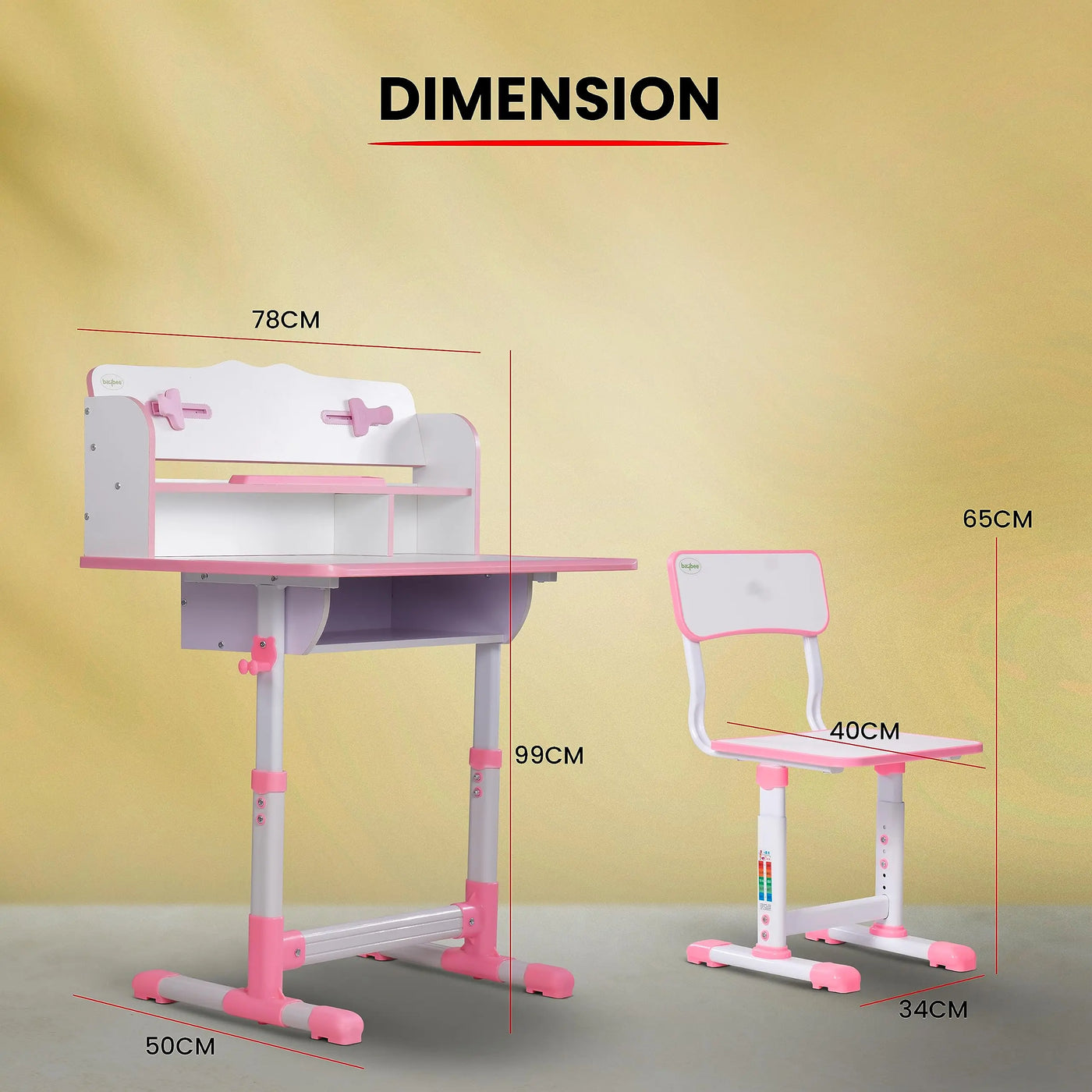 Baybee Multi Functional Kids Study Table for Students, Hight Adjustable ...