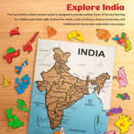 Baybee India 28 States Capitals Wooden Puzzle for Kids  with Knob Pegged Puzzle Toys Baybee India
