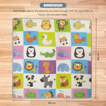 Baybee Wild Animal Theme Baby Double Sided Play Mat Foldable Crawling Mat Size W 180cm X H 150 cm - ( Assorted Themes) BAYBEE